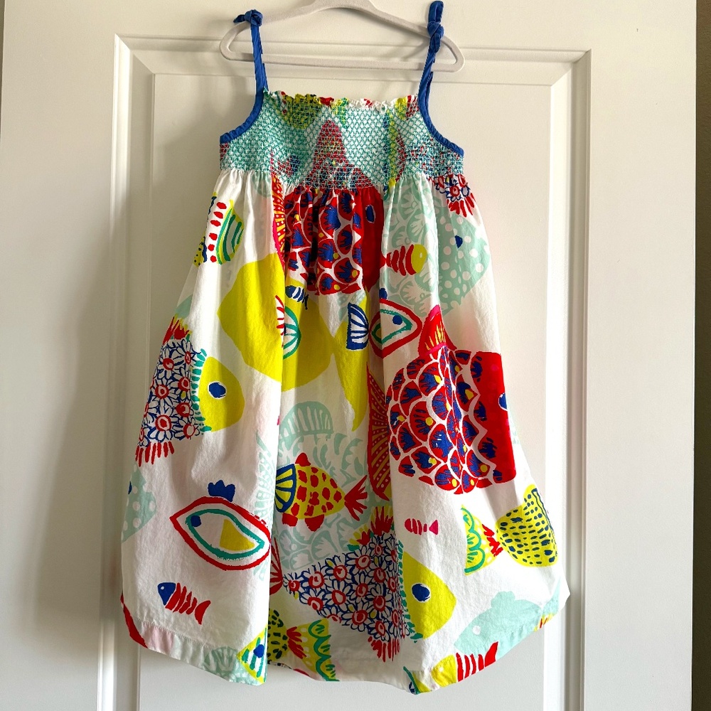 Mini Boden Girl's Fish Tank Dress size 7-8Y - Picture 2 of 12